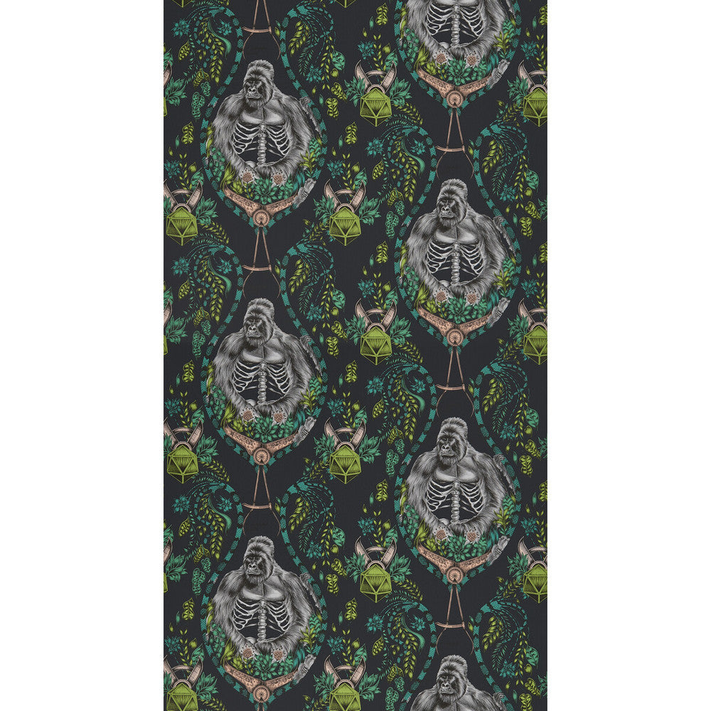Silverback Charcoal by Clarke And Clarke Wallcovering WILDERIE BY EMMA J SHIPLEY FOR C&C NON WOVEN - 100% United Kingdom Horizontal: 0 and Vertical: 12.6 21 - Fabric Carolina -