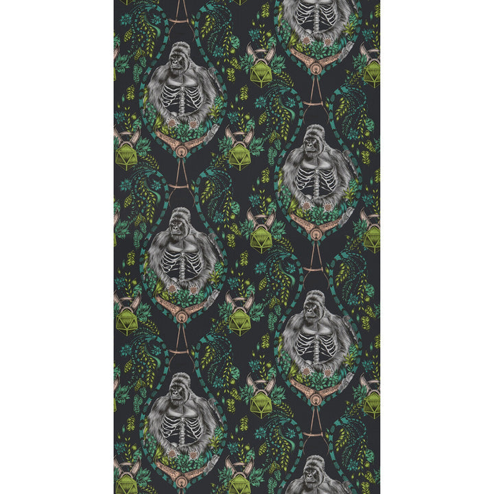 Silverback Charcoal by Clarke And Clarke Wallcovering WILDERIE BY EMMA J SHIPLEY FOR C&C NON WOVEN - 100% United Kingdom Horizontal: 0 and Vertical: 12.6 21 - Fabric Carolina -