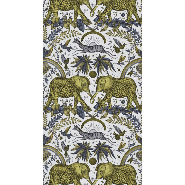 Zambezi Gold by Clarke And Clarke Wallcovering WILDERIE BY EMMA J SHIPLEY FOR C&C NON WOVEN - 100% United Kingdom Horizontal: 0 and Vertical: 18 21 - Fabric Carolina -