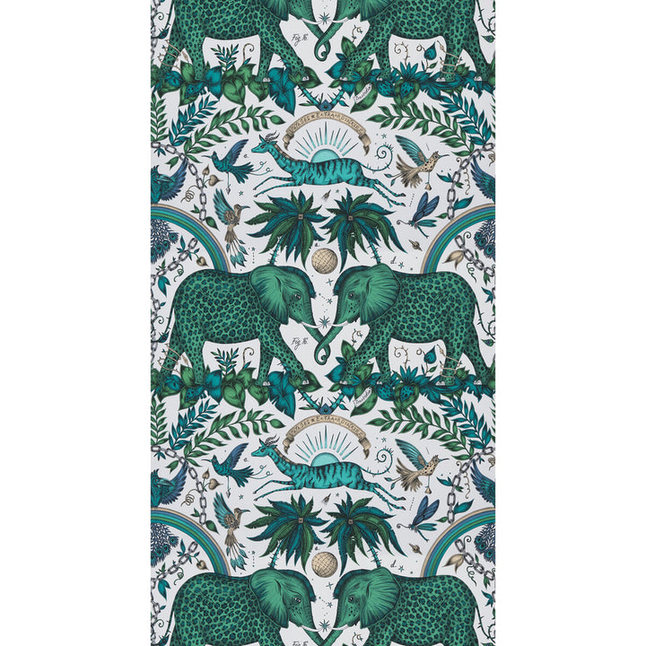 Zambezi Green by Clarke And Clarke Wallcovering Clarke And Clarke Wallcovering Zambezi GreenWallcovering WILDERIE BY EMMA J SHIPLEY FOR C&C PAPER - 100% United Kingdom </p><p>Repeat: H: , V: 18 20.5 - Fabric Carolina -