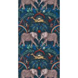 Zambezi Navy by Clarke And Clarke Wallcovering