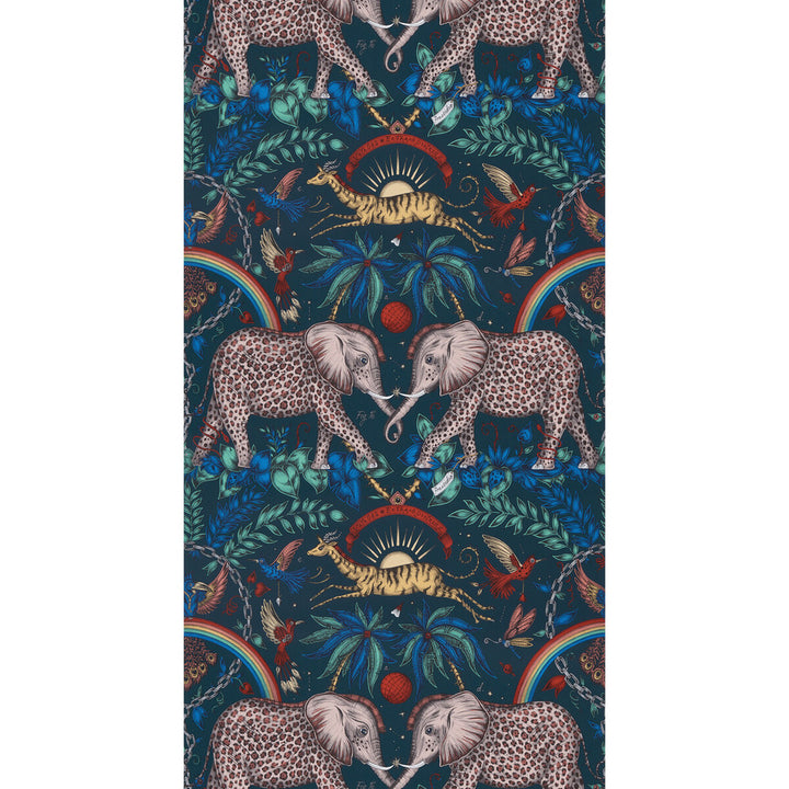 Zambezi Navy by Clarke And Clarke Wallcovering Clarke And Clarke Wallcovering Zambezi Navy Wallcovering WILDERIE BY EMMA J SHIPLEY FOR C&C NON WOVEN - 100% United Kingdom </p><p>Repeat: H: 0, V: 18 21 - Fabric Carolina -