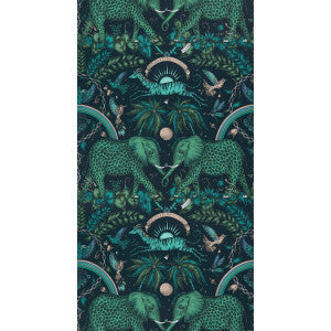 Zambezi Teal by Clarke And Clarke Wallcovering