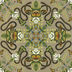 Emerald Forest Wp Gilver by Clarke And Clarke Wallcovering