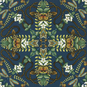 Emerald Forest Wp Midnight by Clarke And Clarke Wallcovering