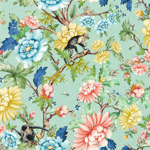 Sapphire Garden Wp Mineral by Clarke And Clarke Wallcovering