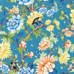 Sapphire Garden Wp Sapphire by Clarke And Clarke Wallcovering