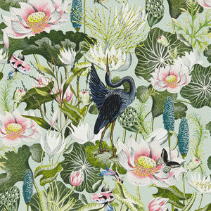 Waterlily Wp Mineral by Clarke And Clarke Wallcovering