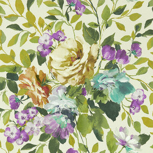 Bloom Amethyst Wp by Clarke And Clarke Wallcovering