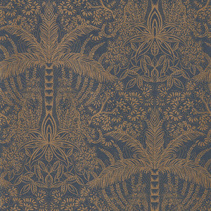 Leopardo Antique/Noir Wp by Clarke And Clarke Wallcovering