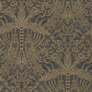 Leopardo Copper/Midnight Wp by Clarke And Clarke Wallcovering