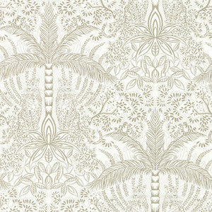 Leopardo Gold/Ivory Wp by Clarke And Clarke Wallcovering