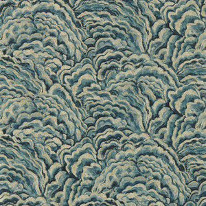 Lumino Kingfisher/Gilver Wp by Clarke And Clarke Wallcovering