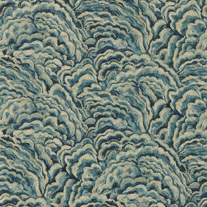 Lumino Kingfisher/Gilver Wp by Clarke And Clarke Wallcovering