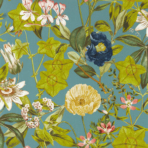 Passiflora Chambray Wp by Clarke And Clarke Wallcovering
