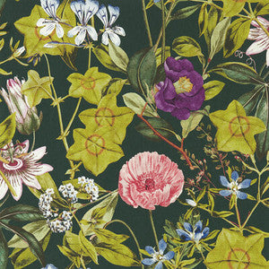 Passiflora Emerald Wp by Clarke And Clarke Wallcovering