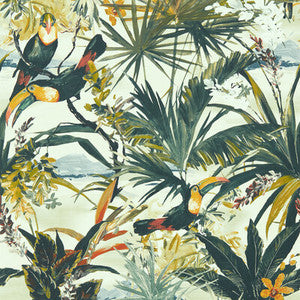 Toucan Antique Wp by Clarke And Clarke Wallcovering