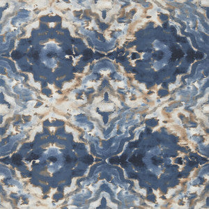 Aqueous Midnight/Spice Wp by Clarke And Clarke Wallcovering