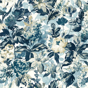 Lilum Denim Ivory Wp W0158/01.CAC.0 by Clarke And Clarke Wallcovering