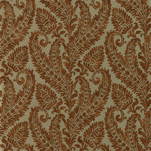 Regale Russet Gilver Wp W0161/04.CAC.0 by Clarke And Clarke Wallcovering