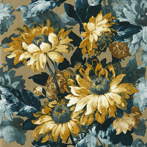 Sunforest Gilver Denim Wp W0162/02.CAC.0 by Clarke And Clarke Wallcovering