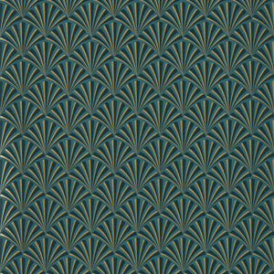 Chrysler Teal Wp W0164/04.CAC.0 by Clarke And Clarke Wallcovering