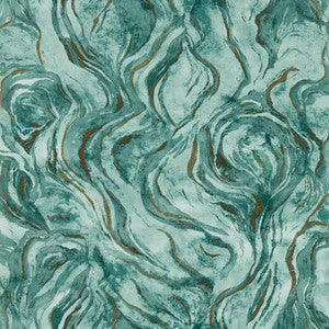 Lavico Teal Wp W0168/04.CAC.0 by Clarke And Clarke Wallcovering