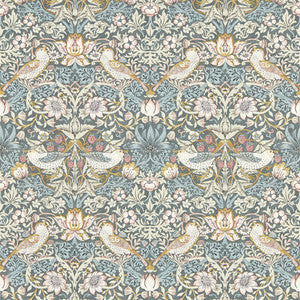 Strawberry Thief Slate Wp W0171/05.CAC.0 by Clarke And Clarke Wallcovering