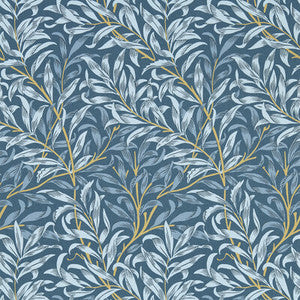 Willow Boughs Denim Wp W0172/01.CAC.0 by Clarke And Clarke Wallcovering