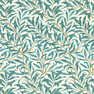 Willow Boughs Teal Wp W0172/05.CAC.0 by Clarke And Clarke Wallcovering
