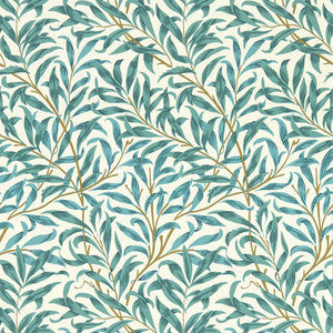 Willow Boughs Teal Wp W0172/05.CAC.0 by Clarke And Clarke Wallcovering
