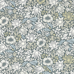 Mallow Slate Wp W0173/01.CAC.0 by Clarke And Clarke Wallcovering