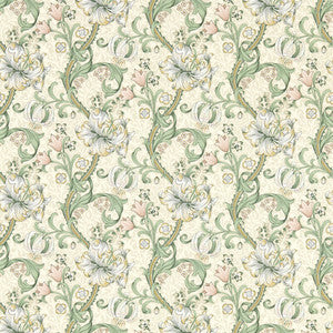 Golden Lily Linen Wp W0174/01.CAC.0 by Clarke And Clarke Wallcovering
