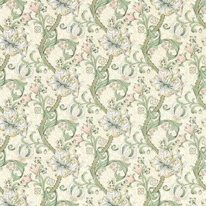 Golden Lily Linen Wp W0174/01.CAC.0 by Clarke And Clarke Wallcovering