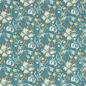 Golden Lily Teal Wp W0174/03.CAC.0 by Clarke And Clarke Wallcovering
