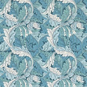 Acanthus Teal Wp W0175/04.CAC.0 by Clarke And Clarke Wallcovering