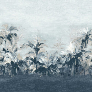 Alberi Midnt/Lin Banner Wp W0176/01.CAC.0 by Clarke And Clarke Wallcovering