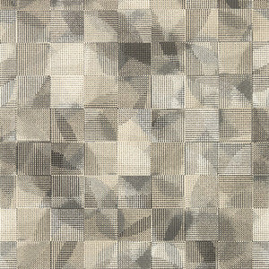 Impatto Charcoal/Linen Wp W0182/01.CAC.0 by Clarke And Clarke Wallcovering