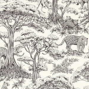 Kisumu Noir Wp W0185/03.CAC.0 by Clarke And Clarke Wallcovering