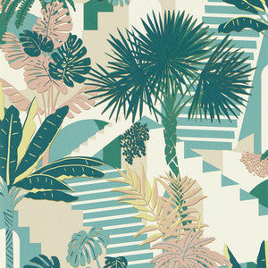 Malindi Mineral/Blush Wp W0186/02.CAC.0 by Clarke And Clarke Wallcovering