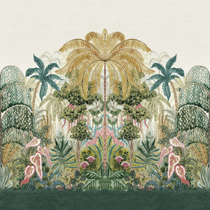 Mombasa Tropical Banner Wp W0187/01.CAC.0 by Clarke And Clarke Wallcovering