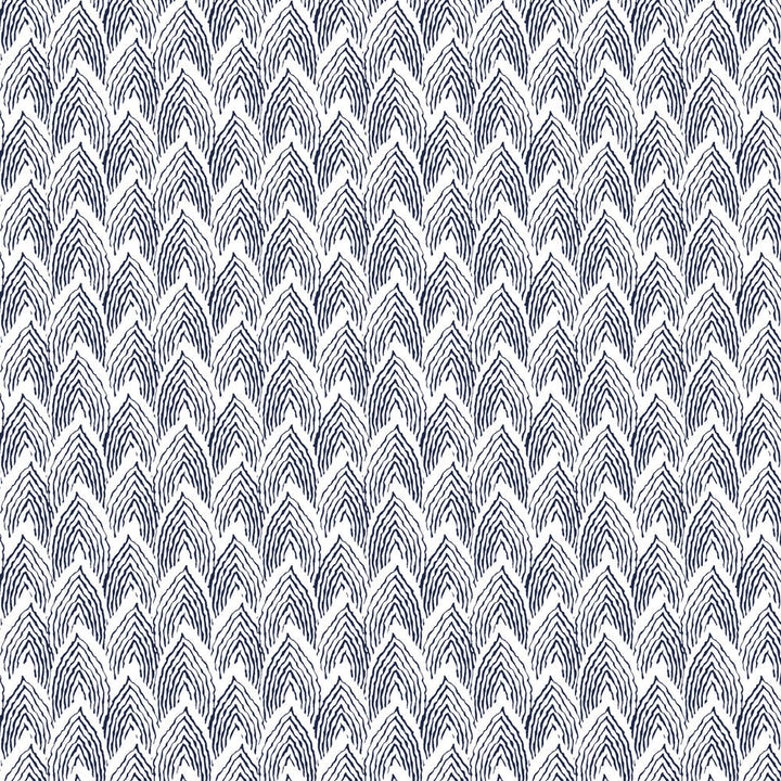 W01Vl-1 Piedmont Navy Wallpaper by Aoc Designer Wallpaper HERITAGE WALLPAPER 100%PA USA Horizontal: 2.25 and Vertical: 1.625 27 in - Swanky Fabrics -