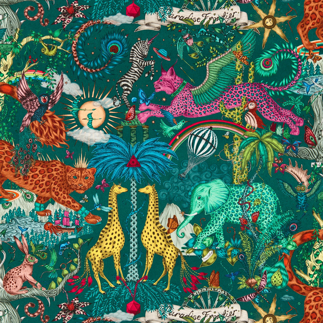 Teal Wp By Clarke & Clarke Wallcovering