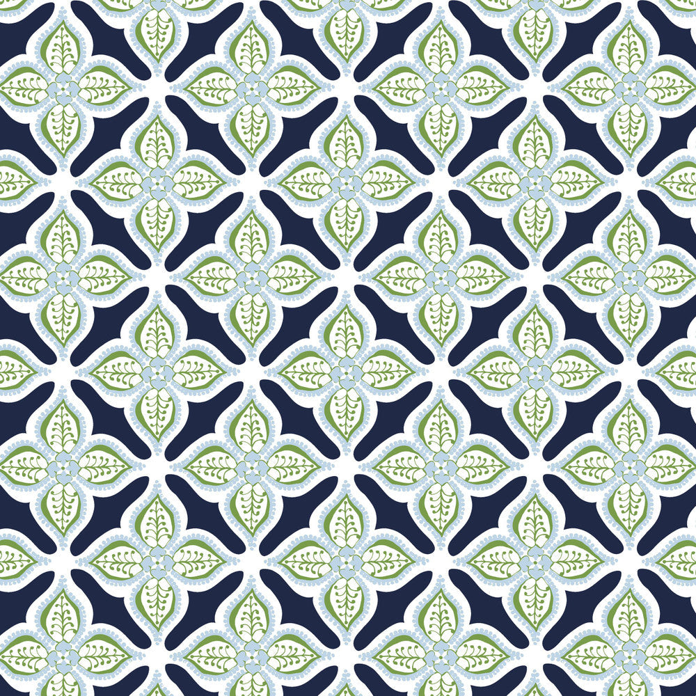 W03Vl-1 Glimmer Navy Wallpaper by Aoc Designer Wallpaper HERITAGE WALLPAPER 100%PA USA Horizontal: 4.5 and Vertical: 4.5 27 in - Swanky Fabrics -