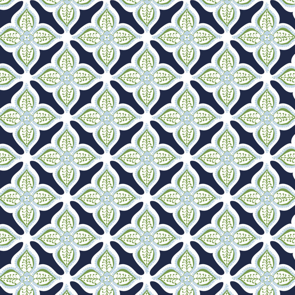 W03Vl-1 Glimmer Navy Wallpaper by Aoc Wallpaper HERITAGE WALLPAPER 100%PA USA Horizontal: 4.5 and Vertical: 4.5 27 in - Fabric Carolina -
