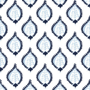 W04Vl-1 Gentle Navy Wallpaper by Aoc Wallcovering