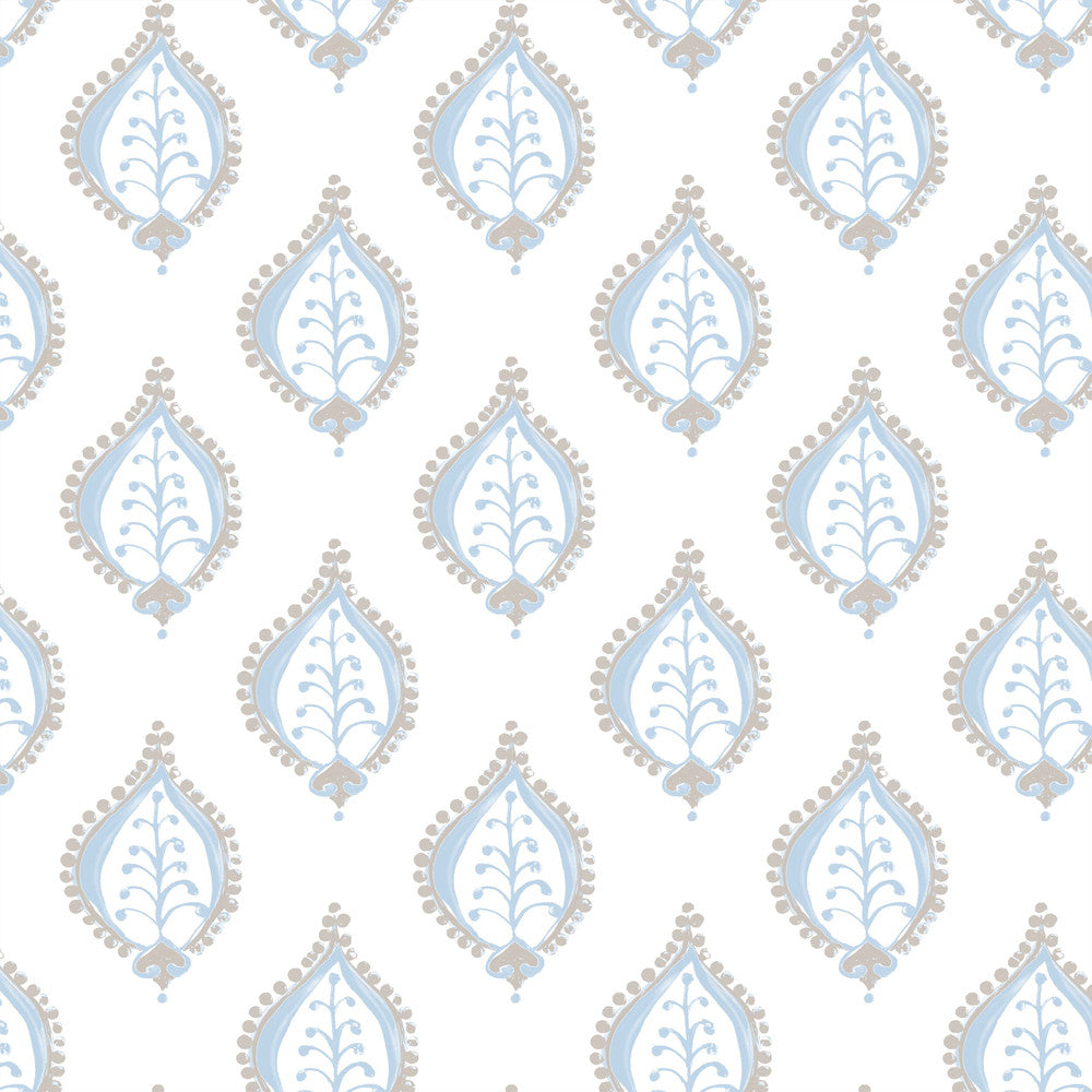 W04Vl-4 Gentle Breeze Wallpaper by Aoc Wallpaper HERITAGE WALLPAPER 100%PA USA Horizontal: 7 and Vertical: 6.75 27 in - Fabric Carolina -