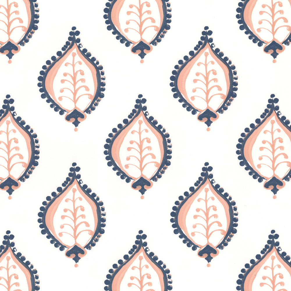 W04Vl Gentle 7 Peach by Aoc Designer Wallcovering ART OF COLOR HERITAGE WALLPAPER II 100%PA USA Horizontal: 7.000 and Vertical: 6.750 27 in - Swanky Fabrics -
