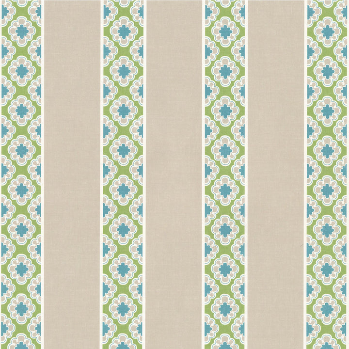 W06Vl Entice 2 Aqua by Aoc Wallcovering ART OF COLOR HERITAGE WALLPAPER II 100%PA USA Horizontal: 5.375 and Vertical: 2.000 27 in - Fabric Carolina -