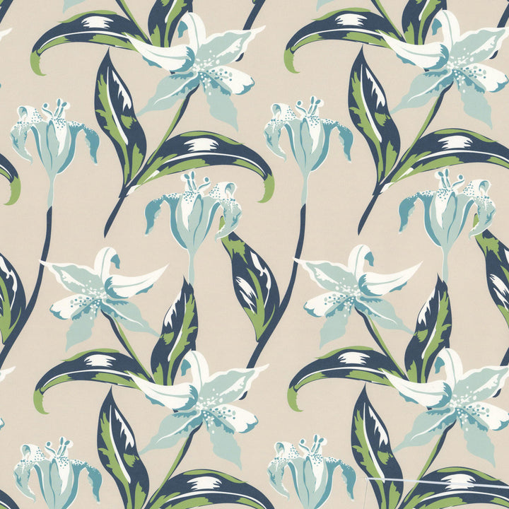 W07Vl Emma 3 Mist by Aoc Wallcovering ART OF COLOR HERITAGE WALLPAPER II 100%PA USA Horizontal: 9.000 and Vertical: 12.000 27 in - Fabric Carolina -